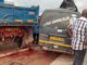 truck and mini bus crash
