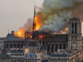 Notre Dame Cathedral in flames