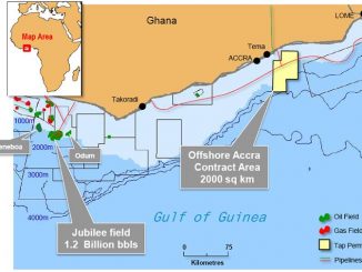 Map Ghana's Oil Fields